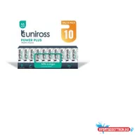   Elem UNIROSS tartós alkáli elem ceruza LR06 AA 10db/blis UPPAAPK10A