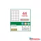 Etikett címke OFFICE 21,TOPSTICK (48,5x25,4) univerzális OF115 44 etikett / lap
