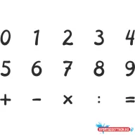   Nyomda 15/klt HEYDA gyermekeknek + fekete bély. párna Számolós 204888478