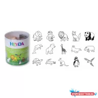  Nyomda 15/klt HEYDA gyermekeknek + fekete bély.párna Állatos 204888491