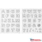 Textilnyomda HEYDA 47db-os moosgumiból ABC 204888670