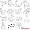 Nyomda 15/klt HEYDA gyermekeknek + fekete bély.párna Dinoszaurusz 204888476