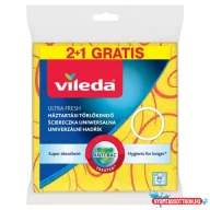 Törlőkendő VILEDA (36x40cm) háztartási 2+1db-os sárga