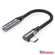 VENTION USB-C M - 3.5M Jack Adapter 90 fokos 0.1M