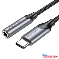 VENTION USB-C M to 3.5MM Fülh. Jack Adapter 0.1M Gray
