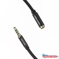   Vention 3.5mm jack/M -> 3.5mm/F, 1,5m, (hosszabbító,audio,fekete), kábel