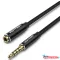 VENTION Szövet TRRS 3.5mm M to 3.5mm FeM Audio Hossz. kábel  5M Black