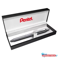   Rollertoll 0,35mm, fém ezüst test, Pentel Energel BL407-A, írásszín kék