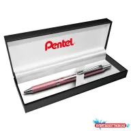   Rollertoll 0,35mm, fém rózsaszín test, Pentel Energel BL407P-A, írásszín kék