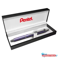   Rollertoll 0,35mm, fém viola test, Pentel Energel BL407V-A vkék