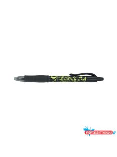   Zselés toll 0,7mm, nyomógombos Pilot G-2 Victoria medium tip, írásszín zöld