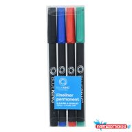   Rostirón, tűfilc alkoholos készlet, 0,4mm, OHP Bluering® S, 4 klf. szín