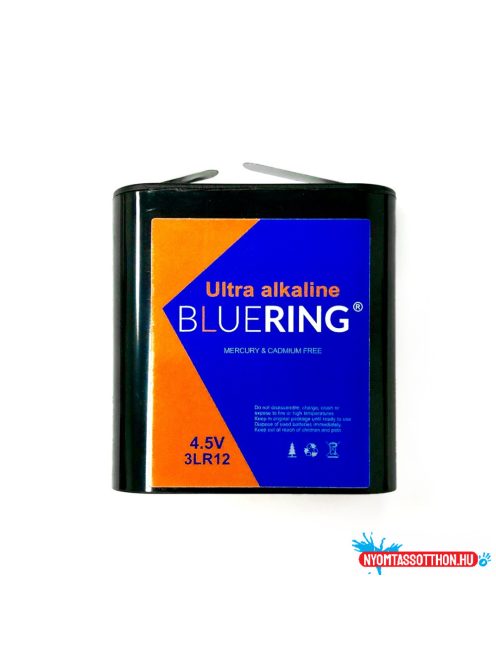 Elem 3LR12 4,5v tartós alkáli lapos elem Bluering(R)