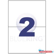 Etikett címke, 210x148mm, 100 lap, 2 címke/lap Bluering®