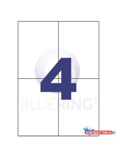 Etikett címke, 105x148mm, 4 címke/lap Bluering®