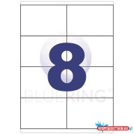 Etikett címke, 105x70mm, 8 címke/lap Bluering(R)