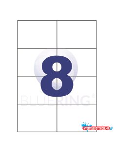 Etikett címke, 105x74mm, 8 címke/lap Bluering®