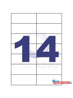 Etikett címke, 105x42,4mm, 14 címke/lap Bluering®