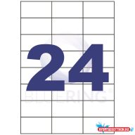 Etikett címke, 70x37mm, 100 lap, 24 címke/lap Bluering®