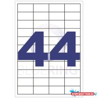   Etikett címke, 48,5x25,4mm, 100 lap, 44 címke/lap Bluering®
