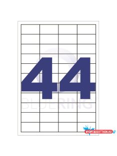   Etikett címke, 48,5x25,4mm, 100 lap, 44 címke/lap Bluering®