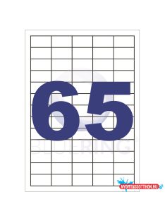   Etikett címke, 38,1x21,2mm, 100 lap, 65 címke/lap Bluering®