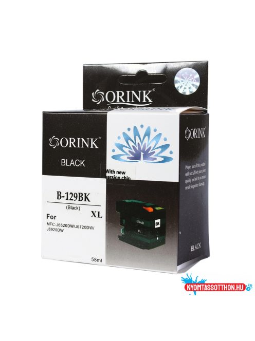 Brother LC129XL tintapatron black ORINK (utángyártott)