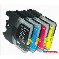 Utángyártott BROTHER LC980/LC985/LC1100 Patron Yellow  IK