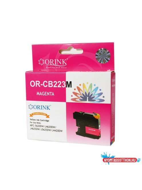 Brother LC223XL tintapatron magenta ORINK (utángyártott)