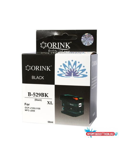Brother LC529XL tintapatron black ORINK (utángyártott)