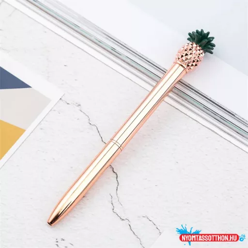 Ananászos metáltestű golyóstoll, 1.0mm