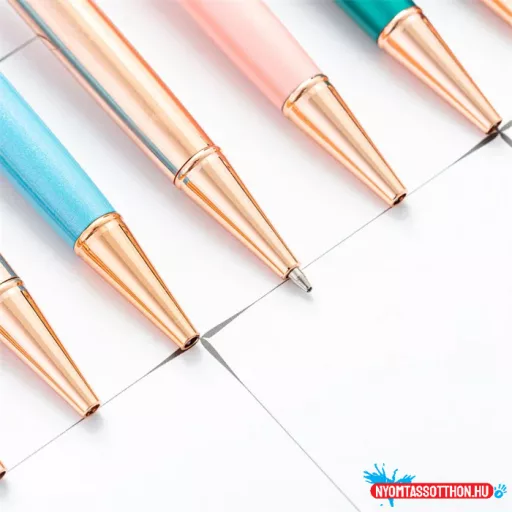 Kristályos elegáns folyóstoll virággal, 1.0mm