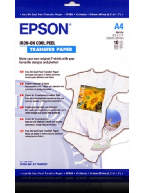 Epson A/4 Vasalható Papír 10Lap 124g (Eredeti)
