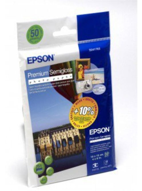 Epson 10x15 Félfényes Fotópapír 50lap 251g (Eredeti)