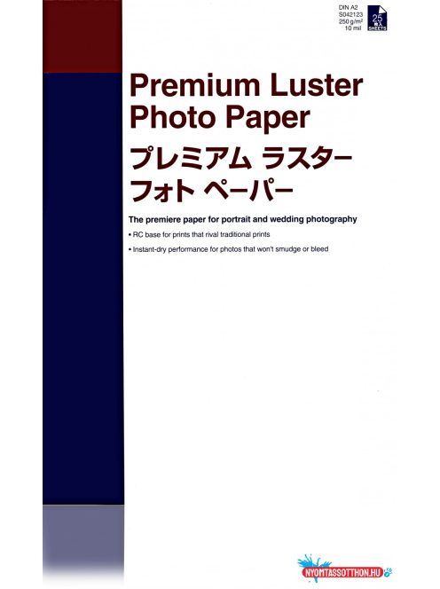 Epson A/2 Luster Fotópapír 260g/m2 25 lap