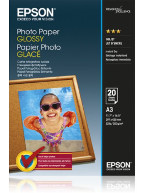 Epson A/3 Fényes Fotópapír 20Lap 200g (Eredeti)