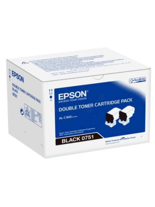 Epson C300 Toner DuplaBlack 2*7.300 oldal /(Eredeti)/
