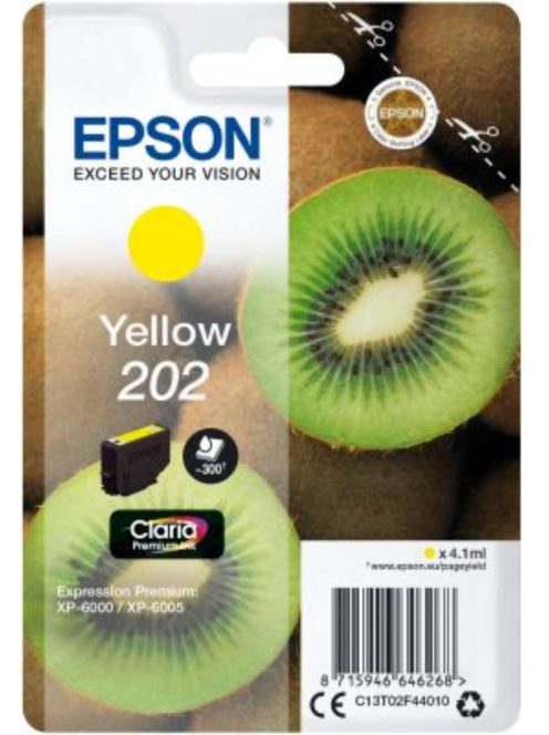 Epson T02F4 Patron Yellow 4,1ml (Eredeti)