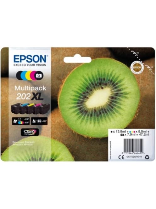 Epson T02G7 Patron Multipack 202XL (Eredeti)