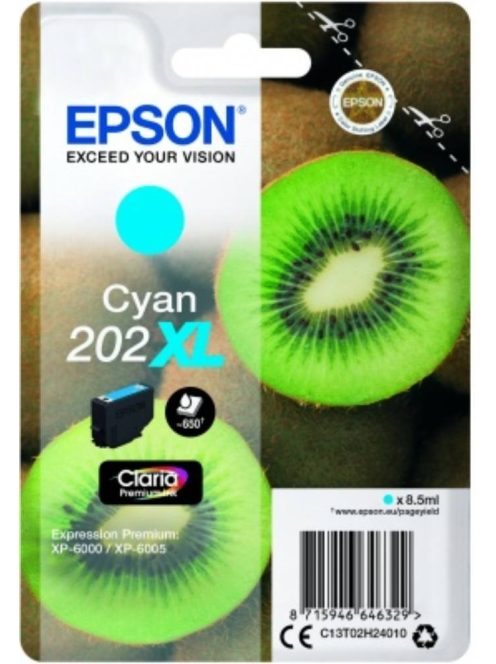 Epson T02H2 Patron Cyan 8,5ml XL (Eredeti)