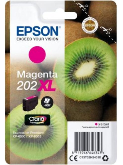 Epson T02H3 Patron Magenta 8,5ml XL (Eredeti)