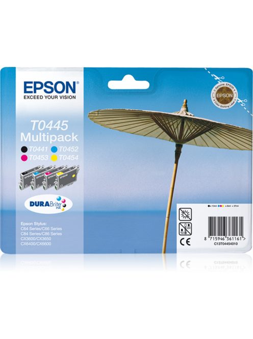 Epson T0445 Patron Multipack (Bk,C,M,Y) (Eredeti)