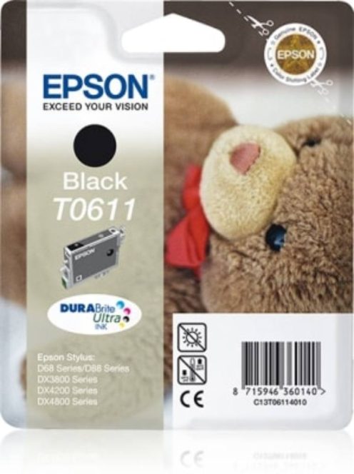 Epson T0611 Patron Black 8ml (Eredeti)