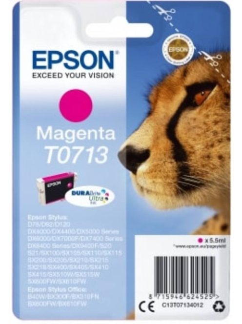 Epson T0713 Patron Magenta 5,5ml (Eredeti)