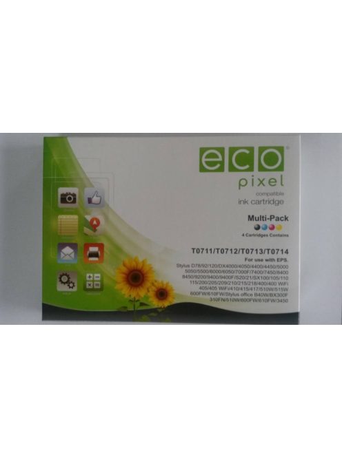 Epson T0715 multipack Ecopixel tintapatron (utángyártott)