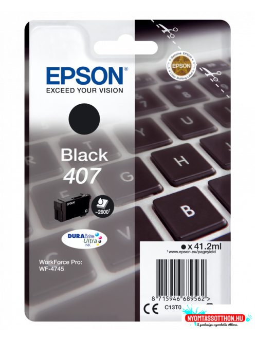 Epson T07U1 Patron Black 41,2 ml (Eredeti)