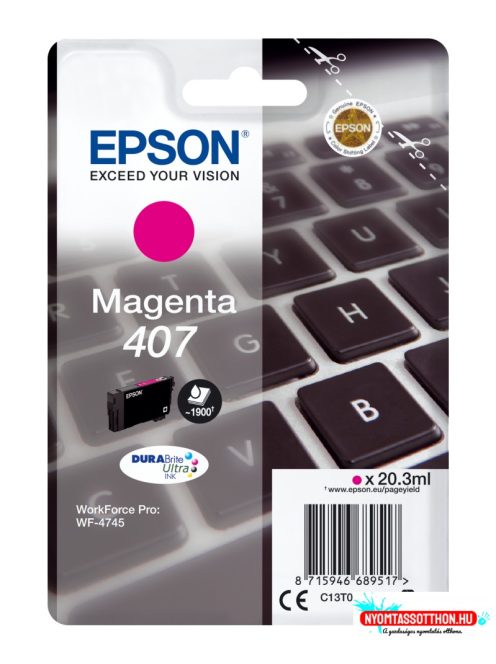 Epson T07U3 Patron Magenta 20,3ml (Eredeti)