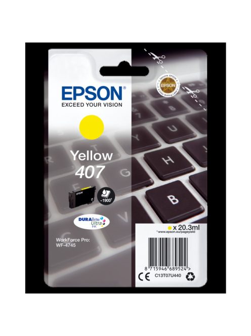 Epson T07U4 Patron Yellow 20,3ml (Eredeti)