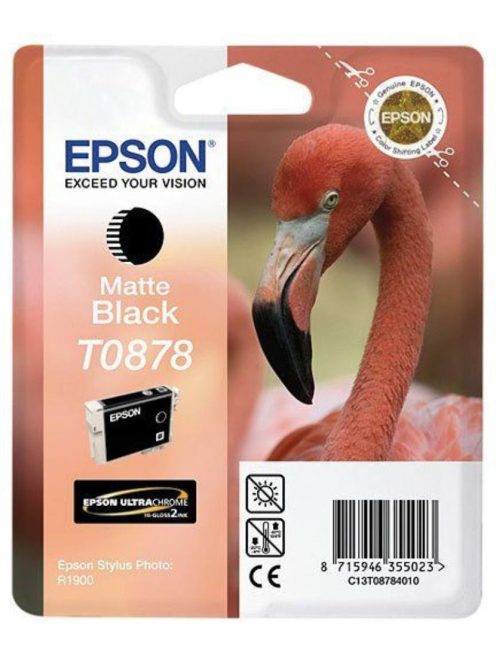 Epson T0878 Patron Matt Black,11,4ml (Eredeti)