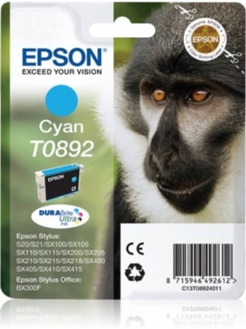 Epson T0892 Patron Cyan 3,5ml (Eredeti)
